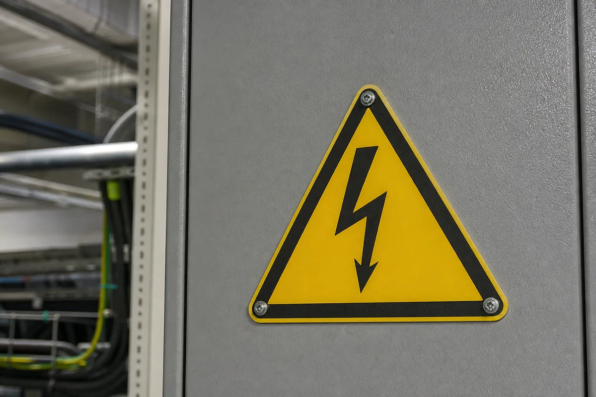 Signalétique de sécurité électrique en entreprise